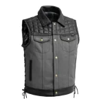 Motorcycle Leather Vest